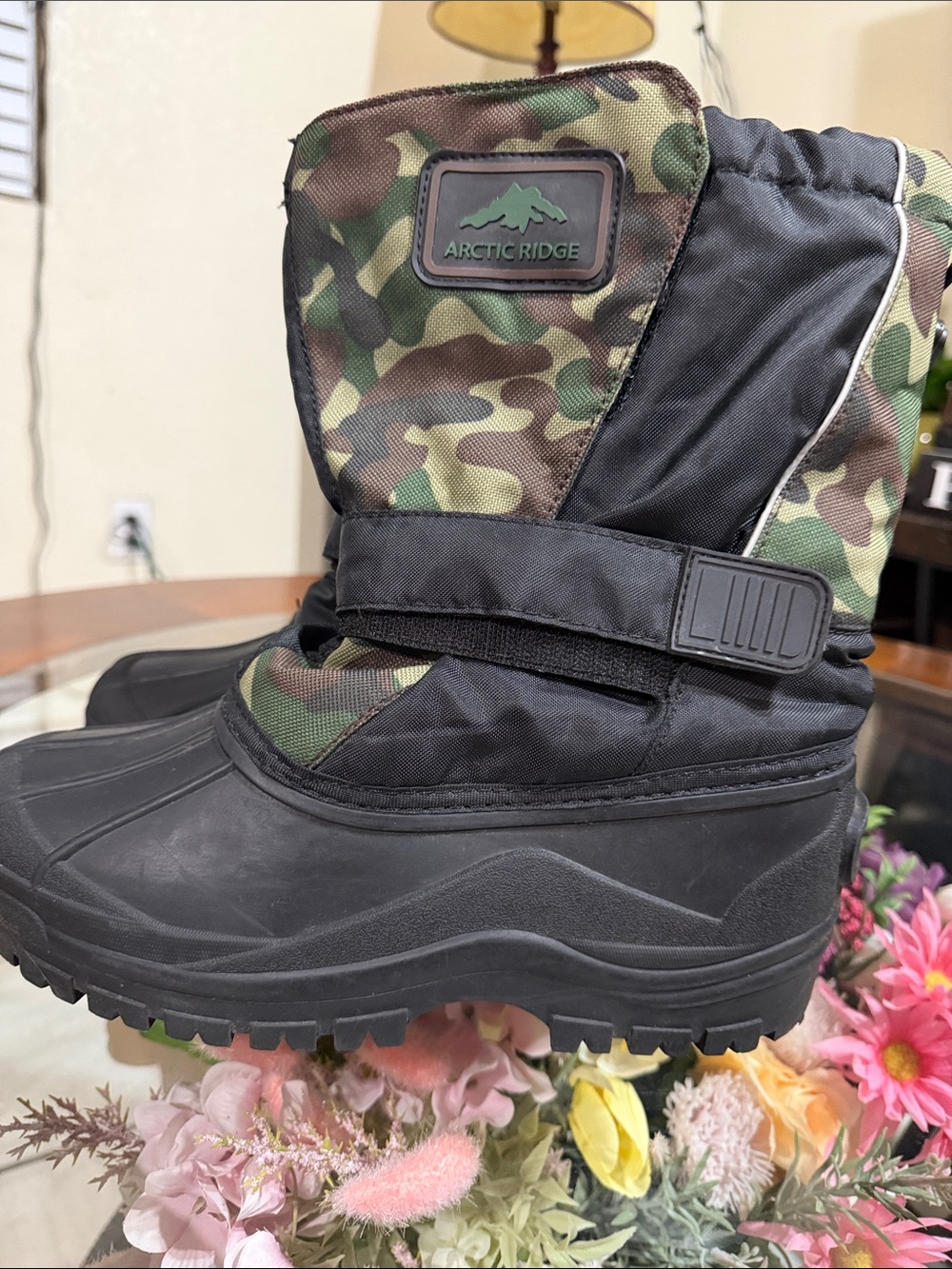 Kids' Camo Winter Boot - Green/Black